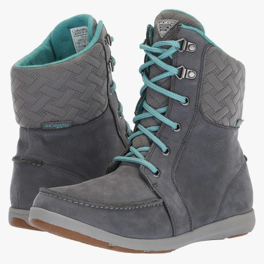 New Columbia PFG Women's Bahama Boot PFG Ankle, Graphite, Pacific Rim Size 9.5